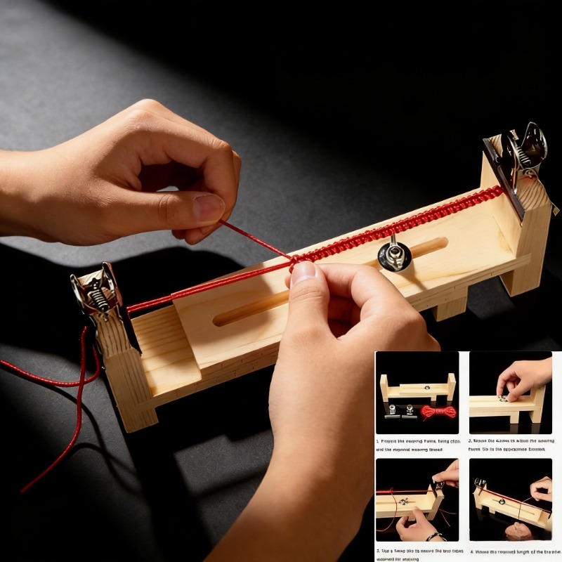 Woodworking Plan - Solid Wood Bracelet Weaving Fixing Tool