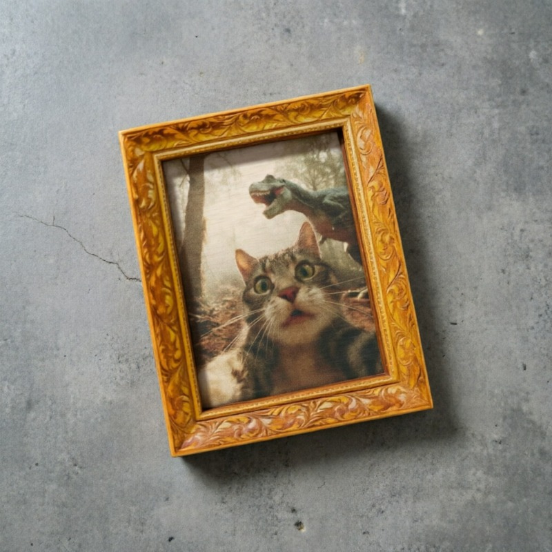 Woodworking Hobbies - 8*6*1cm Wooden Magnetic Painting Craft Decoration