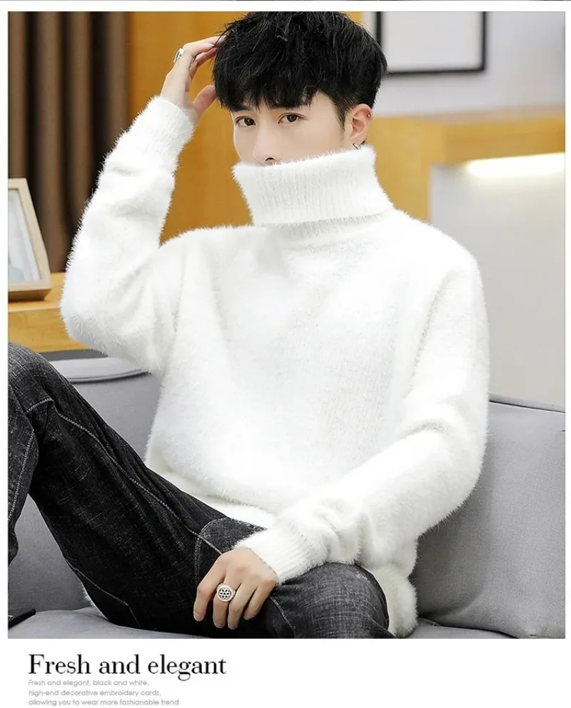 White Pullover Turtleneck Men  - Woodworking Brand 评论和价格