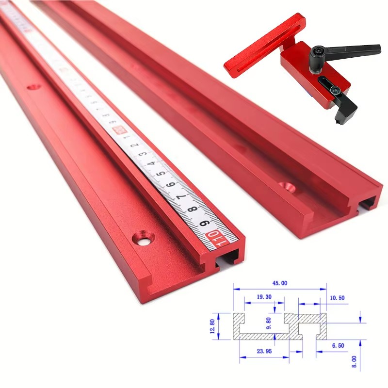 1PC Chute Aluminium alloy T-tr - Woodworking Plan 评论和价格