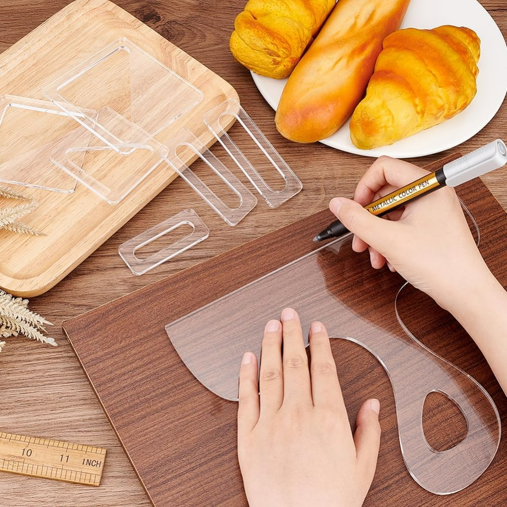 7Pcs Charcuterie Template Acry - Woodworking Design Software 评论和价格