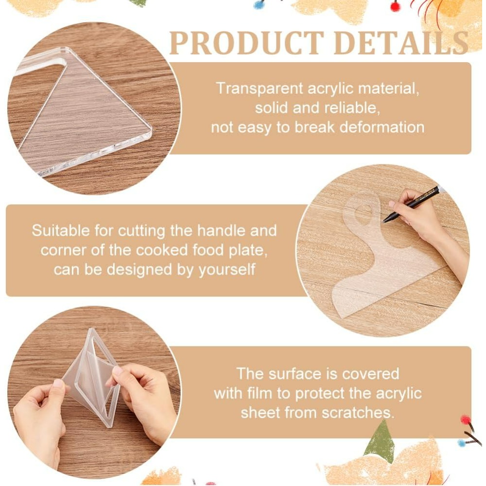 7Pcs Charcuterie Template Acry - Woodworking Design Software 评论和价格