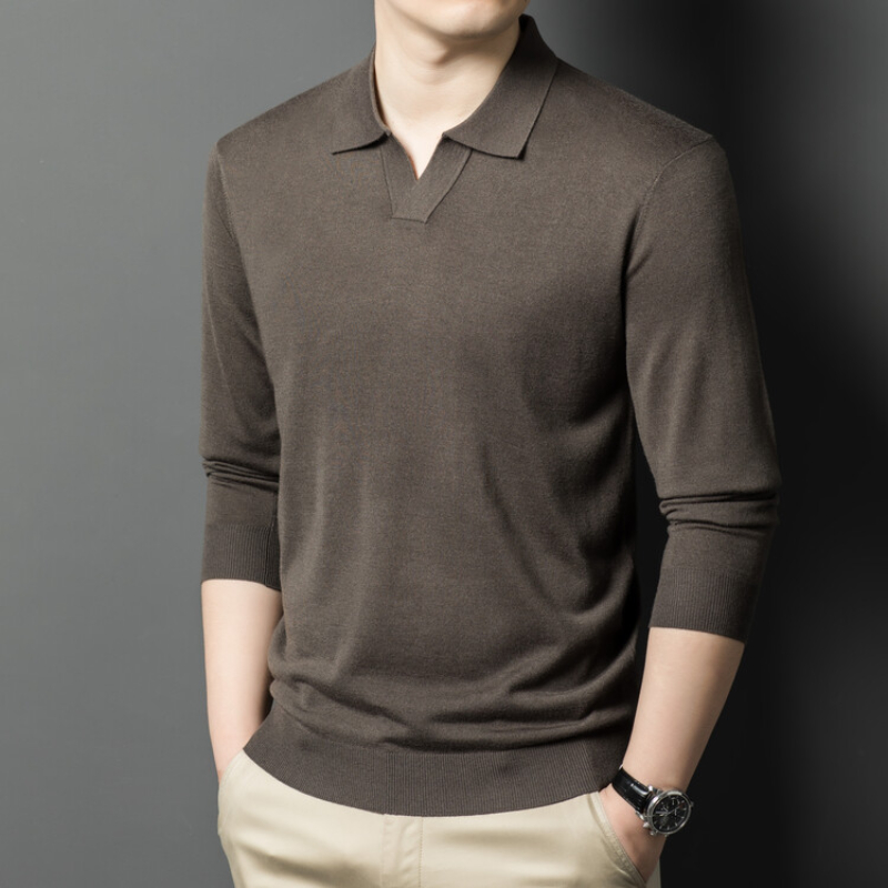 Men's pullover sweater with V- - Woodworking Brand 评论和价格