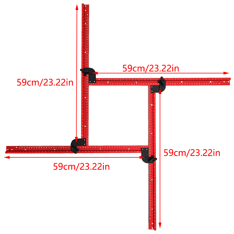 59cm Adjustable Square Router  - Woodworking Design Software 评论和价格