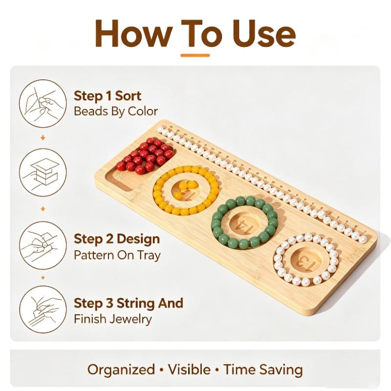 Wood Bead Board Jewelry Making - Woodworking Design Software 评论和价格