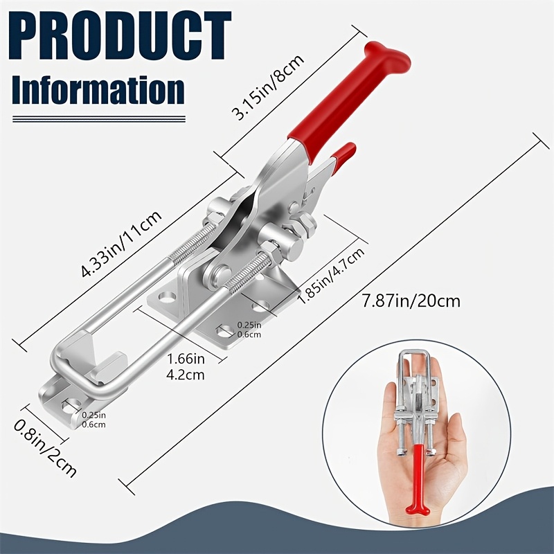 2Pcs Heavy-Duty Clamps Adjusta - Woodworking Quick Clamps 评论和价格