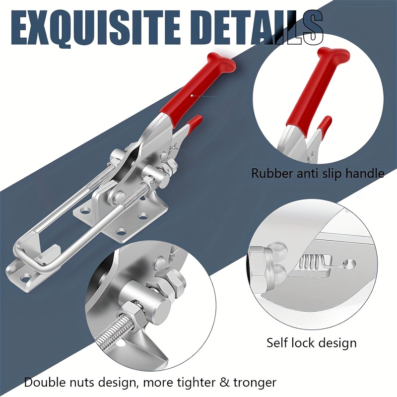 2Pcs Heavy-Duty Clamps Adjusta - Woodworking Quick Clamps 评论和价格